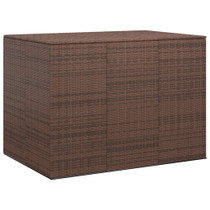 Kutija za vrtne jastuke od PE ratana 145 x 100 x 103 cm smeđa 317230