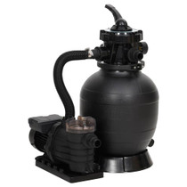 Pješčani filtar za bazen sa 6-smjernim ventilom crni 93396