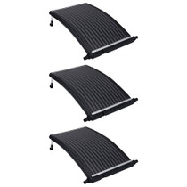 Zakrivljeni solarni paneli za grijanje bazena 3 kom 110 x 65 cm 3095463
