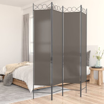 Sobna pregrada s 4 panela antracit 160 x 200 cm od tkanine 350152 Sobna pregrada s 4 panela antracit 160 x 200 cm od tkanine 350152