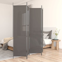 Sobna pregrada s 4 panela antracit 200 x 200 cm od tkanine 350184 Sobna pregrada s 4 panela antracit 200 x 200 cm od tkanine 350184