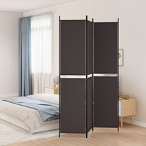 Sobna pregrada s 3 panela smeđa 150x220 cm od tkanine 350243