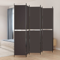 Sobna pregrada s 6 panela smeđa 250x220 cm od tkanine 350255