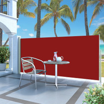 Uvlačiva bočna tenda za terasu 140 x 300 cm crvena 317877