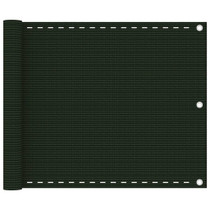 Balkonski zastor tamnozeleni 75 x 300 cm HDPE 310968