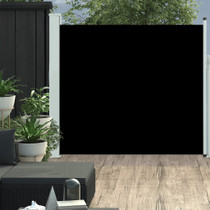 Uvlačiva bočna tenda za terasu 170 x 300 cm crna 317886