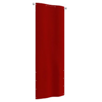 Balkonski zastor crveni 80 x 240 cm od tkanine Oxford 148543