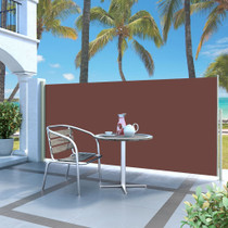 Uvlačiva bočna tenda za terasu 140 x 300 cm smeđa 317879