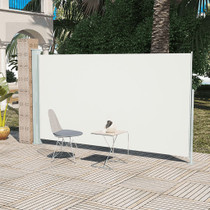 Uvlačiva bočna tenda za terasu 160 x 300 cm krem 317881