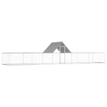 Kokošinjac od pocinčanog čelika 10 x 2 x 2 m 144563 Kokošinjac od pocinčanog čelika 10 x 2 x 2 m 144563