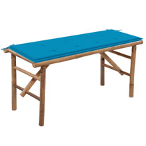 Sklopiva vrtna klupa s jastukom 118 cm od bambusa 3063853