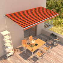 Tenda na ručno uvlačenje 600 x 300 cm narančasto-smeđa 3051227