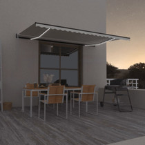 Automatska tenda sa senzorom za vjetar LED 500 x 300 cm krem 3069152