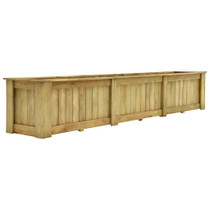 Povišena gredica 291 x 50 x 50 cm od impregnirane borovine 49096