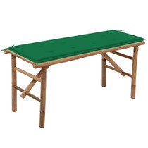 Sklopiva vrtna klupa s jastukom 118 cm od bambusa 3063854