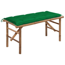 Sklopiva vrtna klupa s jastukom 118 cm od bambusa 3063869