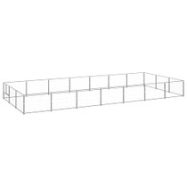 Kavez za pse srebrni 21 m² čelični 3082139