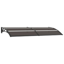 Nadstrešnica za vrata crna 240 x 80 cm PC 144826