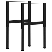 Okviri za radni stol 2 kom metalni 55 x (69 - 95,5) cm crni 147931