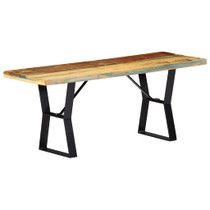 Klupa od masivnog obnovljenog drva 110 cm 247952 Klupa od masivnog obnovljenog drva 110 cm 247952