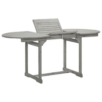 Vrtni blagovaonski stol (120-170) x 80 x 75 cm od drva bagrema 316574