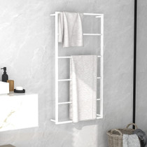 Stalak za ručnike bijeli 60 x 10 x 116 cm čelični 336121