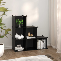 Kockasti organizator za pohranu sa 6 kocki crni od PP-a 340548