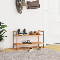 Stalak za cipele 69 x 27 x 41 cm od masivnog drva oraha 350361