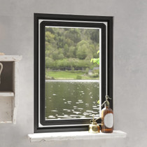 Magnetski prozorski zaslon protiv insekata bijeli 80x120 cm 153849