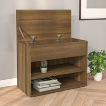 Klupa za cipele boja smeđeg hrasta 60x30x45 cm drveni 816052