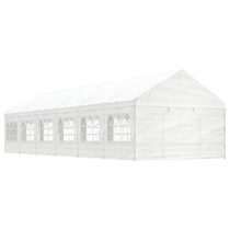 Sjenica s krovom bijela 13,38 x 4,08 x 3,22 m polietilen 3155490