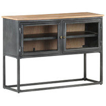 Komoda siva 100 x 30 x 70 cm od masivnog bagremovog drva 323502 Komoda siva 100 x 30 x 70 cm od masivnog bagremovog drva 323502