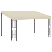 Zidna sjenica 3 x 4 m krem od tkanine 47988