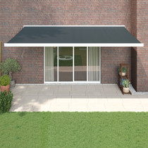 Tenda na uvlačenje antracit 5 x 3 m od tkanine i aluminija 3154540