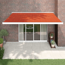 Tenda na uvlačenje narančasto-smeđa 4,5x3 m tkanina i aluminij 3154544