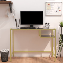Stol za računalo boja crnog mramora 100x36x74 cm kaljeno staklo 331627 Stol za računalo boja crnog mramora 100x36x74 cm kaljeno staklo 331627