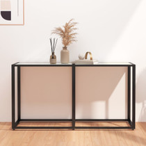 Konzolni stol boja bijeli mramor 140x35x75,5 cm kaljeno staklo 331676 Konzolni stol boja bijeli mramor 140x35x75,5 cm kaljeno staklo 331676