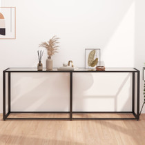 Konzolni stol prozirni 200 x 35 x 75,5 cm od kaljenog stakla 331686 Konzolni stol prozirni 200 x 35 x 75,5 cm od kaljenog stakla 331686