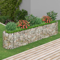Gabionska povišena gredica od pocinčanog željeza 260x50x50 cm 152026
