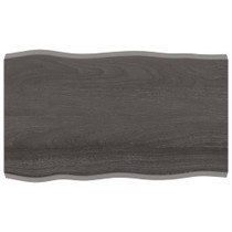 Stolna ploča tamnosiva 100x60x4 cm obrađena masivna hrastovina 364020