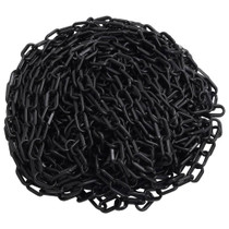 Lanac za upozorenje crni 100 m Ø 6 mm plastični 150932