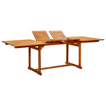 Vrtni blagovaonski stol (160 - 240)x100x75 cm od drva bagrema 316566