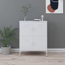 Ormarić za pohranu bijeli 80 x 35 x 101,5 cm čelični 336143 Ormarić za pohranu bijeli 80 x 35 x 101,5 cm čelični 336143