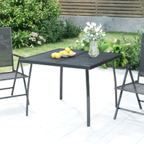 Vrtni stol antracit 100x100x7 cm od čelične mreže 362732