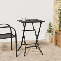 Sklopivi vrtni stol antracit 50 x 50 x 72 cm od čelične mreže 362748