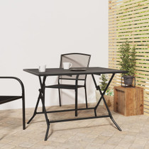 Sklopivi vrtni stol antracit 110 x 80 x 72 cm od čelične mreže 362749
