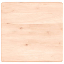 Stolna ploča 60x60x6 cm netretirana hrastovina sa živim rubom 363871