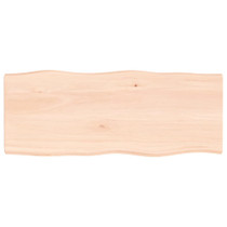 Stolna ploča 100x40x4 cm netretirana hrastovina sa živim rubom 363882