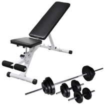 Klupa za vježbanje sa setom utega 30,5 kg 275351