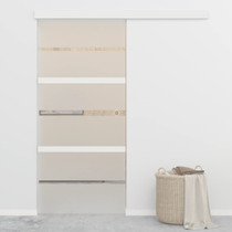 Klizna vrata od stakla ESG i aluminija 90 x 205 cm 288062